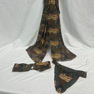 Camo bikini and matching pants